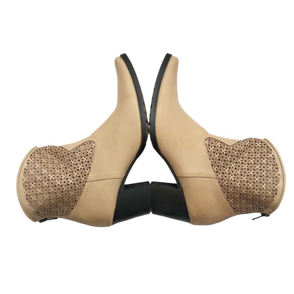 New Artemis Handmade Light Tan Leather Coastal Cowgirl Ankle Boot 39 - Picture 1 of 12